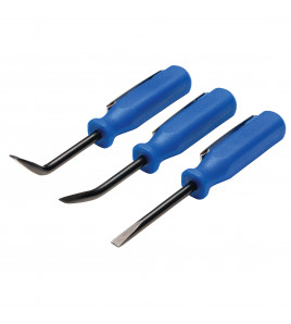 Mini Pry Bar Set, 125mm, Blue (3 Piece)