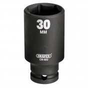 Draper Expert HI-TORQ® Deep Impact Socket, 1/2 Sq. Dr., 30mm