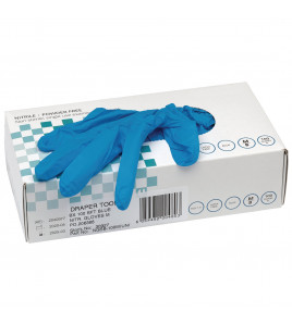 Nitrile Gloves, Medium, Blue (Pack of 100)