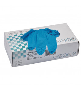 Nitrile Gloves, Large, Blue (Pack of 100)