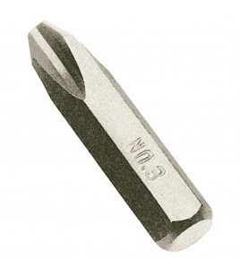 Cross Slot Impact Screwdriver Bit, No.3