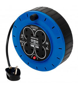 230V 13A 4 Socket Cassette Reel, 10m