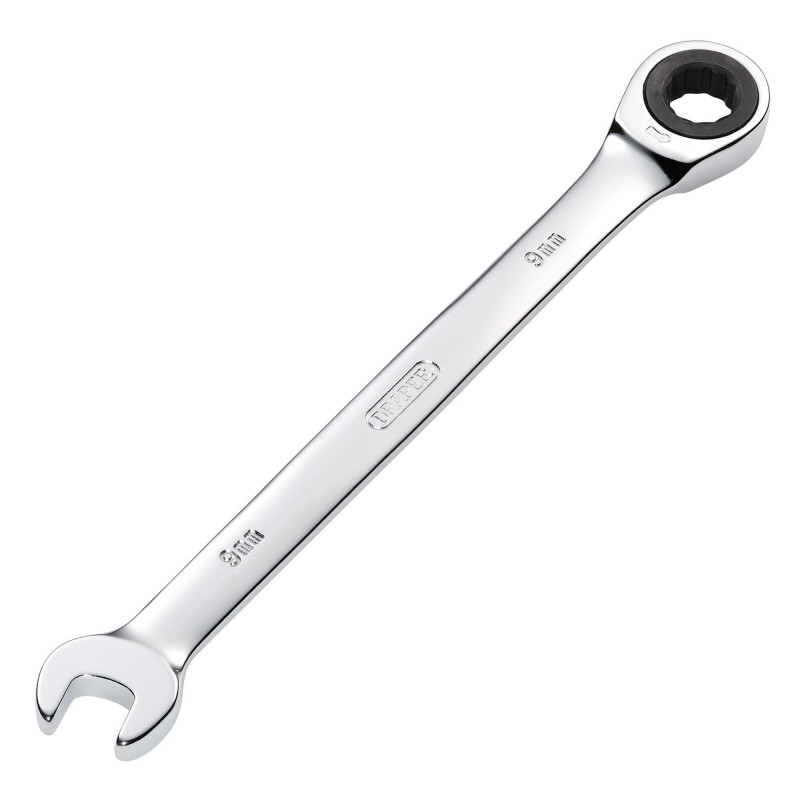Metric Ratcheting Combination Spanner, 9mm