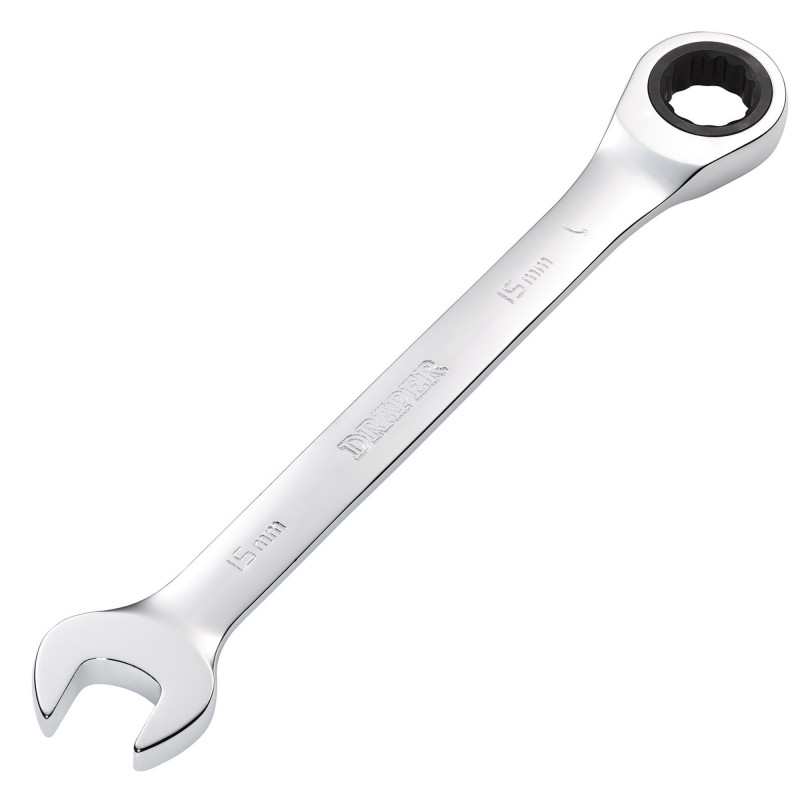 Metric Ratcheting Combination Spanner, 15mm