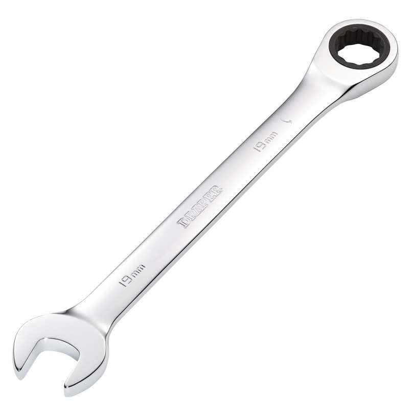 Metric Ratcheting Combination Spanner, 19mm