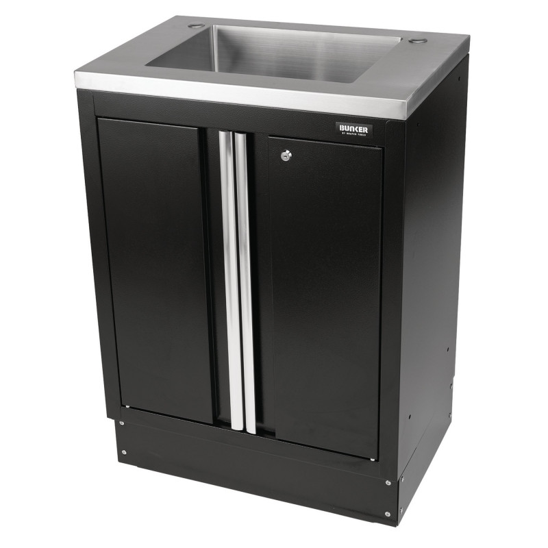 BUNKER Modular Floor Cabinet with Sink, 2 Door, 680mm
