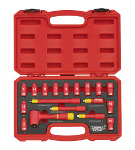 VDE Approved Fully Insulated Metric Socket Set, 1/4 Sq. Dr. (18 Piece) - Discontinued