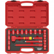 VDE Approved Fully Insulated Socket Set, 3/8 Sq. Dr. (19 Piece)