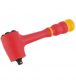 VDE Reversible Ratchet with Soft Grip Handle, 1/4 Sq. Dr. - Discontinued