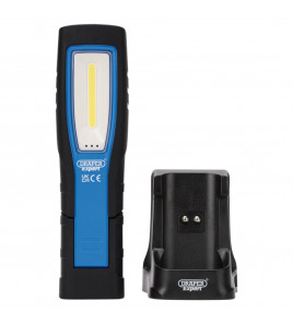 Draper Expert SMD LED USB Rechargeable Inspection Light with Charging Station, 5W, 600 Lumens, USB-C Cable Supplied