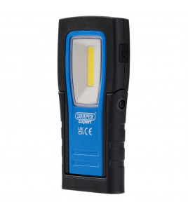 Draper Expert SMD/COB LED USB Rechargeable Ultra-Thin Inspection Light, 4W, 400 Lumens, USB-C Cable Supplied
