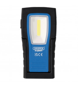 Draper Expert SMD/COB LED USB Rechargeable Ultra-Thin Inspection Light, 4W, 400 Lumens, USB-C Cable Supplied