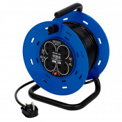 230V Four Socket Industrial Cable Reel, 25m