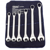 Heavy Duty Long Pattern Metric Combination Spanner Set (6 Piece)