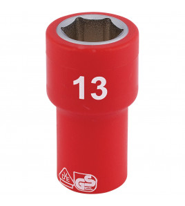 Fully Insulated VDE Socket, 1/4 Sq. Dr., 13mm - Discontinued