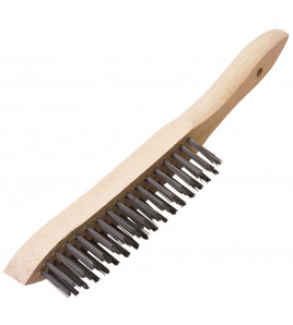 Draper Expert Heavy Duty 3 Row Wire Scratch Brush, 310mm