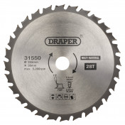 TCT Multi-Purpose Circular Saw Blade, 255 x 30mm, 28T