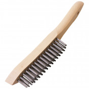 Heavy Duty 4 Row Wire Scratch Brush, 310mm