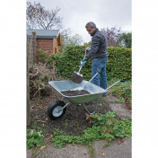 Galvanised Wheelbarrow, 65L