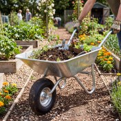 Galvanised Wheelbarrow, 65L