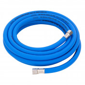 High Visibility Hybrid Air Hose, 5m x 10mm, 1/4 BSP, Blue