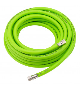 High Visibility Hybrid Air Hose, 10m x 10mm, 1/4 BSP, Green