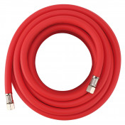 High Visibility Hybrid Air Hose, 15m x 10mm, 1/4 BSP, Red