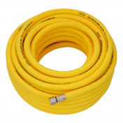 High Visibility Hybrid Air Hose, 20m x 10mm, 1/4 BSP, Yellow