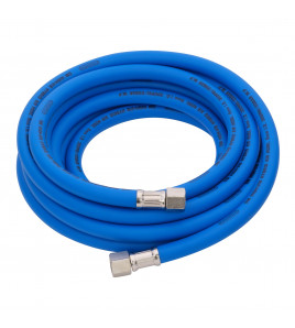 High Visibility Hybrid Air Hose, 5m x 8mm, 1/4 BSP, Blue