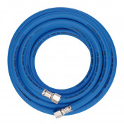 High Visibility Hybrid Air Hose, 5m x 8mm, 1/4 BSP, Blue