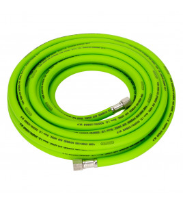 High Visibility Hybrid Air Hose, 10m x 8mm, 1/4 BSP, Green
