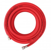 High Visibility Hybrid Air Hose, 15m x 8mm, 1/4 BSP, Red