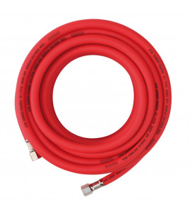 High Visibility Hybrid Air Hose, 15m x 8mm, 1/4 BSP, Red