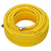 High Visibility Hybrid Air Hose, 20m x 8mm, 1/4 BSP, Yellow