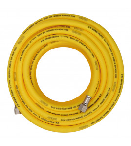 High Visibility Hybrid Air Hose, 20m x 8mm, 1/4 BSP, Yellow