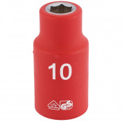 Fully Insulated VDE Socket, 1/2 Sq. Dr., 10mm - Discontinued