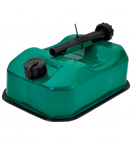 Flat Steel Fuel Can, 5L, Green