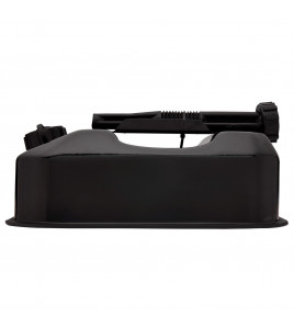 Flat Steel Fuel Can, 5L, Black