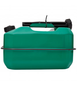 Flat Steel Fuel Can, 10L, Green