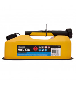 Explosafe&nbsp;Flat Steel Fuel Can, 5L, Yellow
