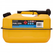 Explosafe&nbsp;Flat Steel Fuel Can, 10L, Yellow