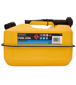 Explosafe&nbsp;Flat Steel Fuel Can, 10L, Yellow