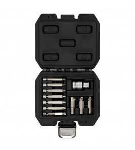 Damaged Hex Cap Head Bolt and Screw Extractor Set (11 Piece)