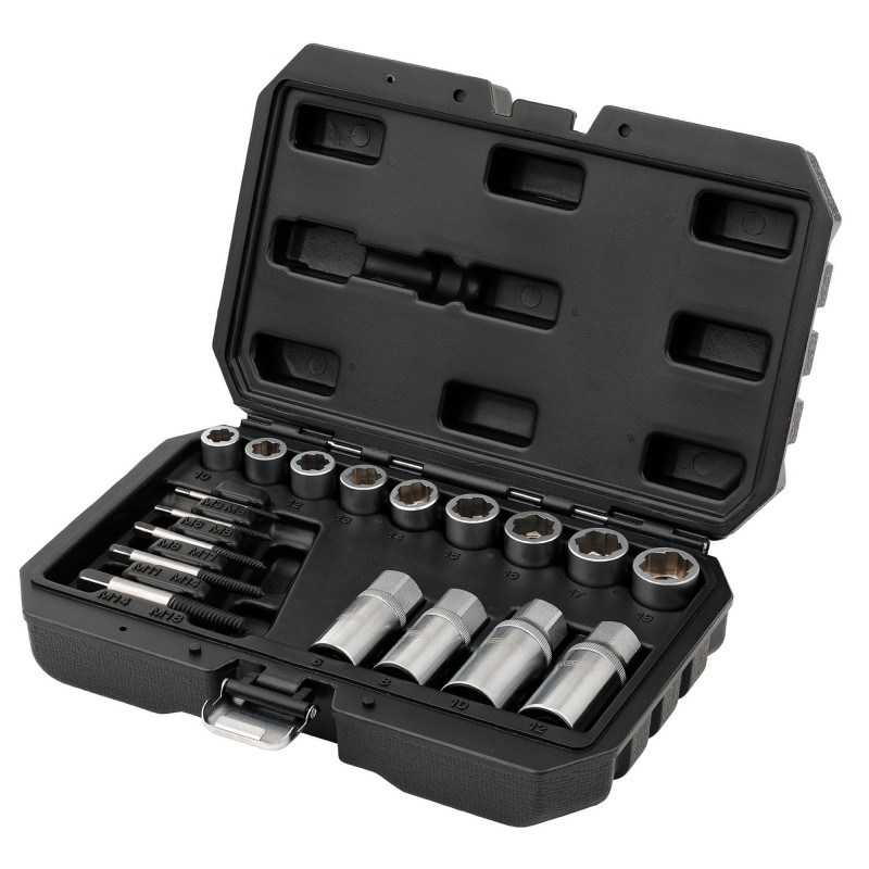 Nut Bolt Stud and Screw Extactor Set (18 Piece)