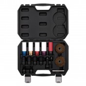 Wheel Nut Socket and Nut and Bolt Extractor Set, 1/2 Sq. Dr., 6-Point (16 Piece)