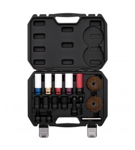 Wheel Nut Socket and Nut and Bolt Extractor Set, 1/2 Sq. Dr., 6-Point (16 Piece)