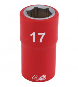 Draper Expert Fully Insulated VDE Socket, 1/2 Sq. Dr., 17mm - Discontinued
