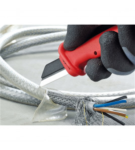 KNIPEX 98 56 Cable Knife with Replaceable Blade, 190mm