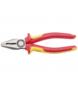 KNIPEX 03 08 200UKSBE VDE Fully Insulated Combination Pliers, 200mm