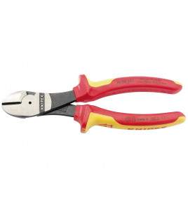 KNIPEX 74 08 180UKSBE VDE Fully Insulated High Leverage Diagonal Side Cutters, 180mm